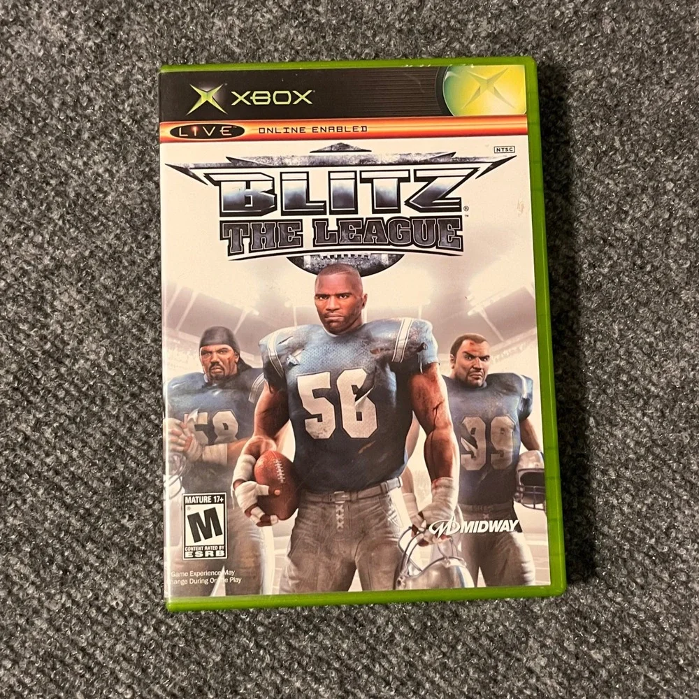 Blitz The League Microsoft Xbox Original Game Complete CIB Midway 2005 NTSC